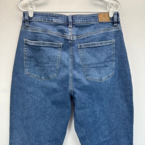 American Eagle Mom Jeans Blue Stretch 12 - Picture 5 of 14